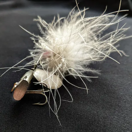 Uncle Josh Marabou Spinrite, Nikiel, 9 g błystka wahadłowa #18051