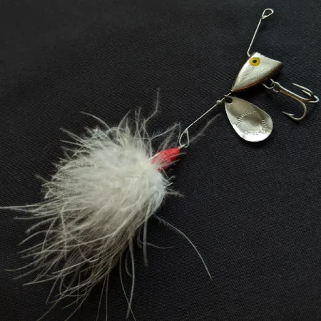 Uncle Josh Marabou Spinrite, Nikiel, 9 g błystka wahadłowa #18051