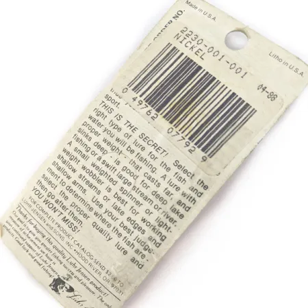 Luhr Jensen Indiana Spinner , Nikiel, 1 g błystka obrotowa #18054