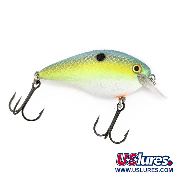  Strike King KVD Silent square bill, Chartreuse Sexy Shad, 12 g błystka wahadłowa #18089