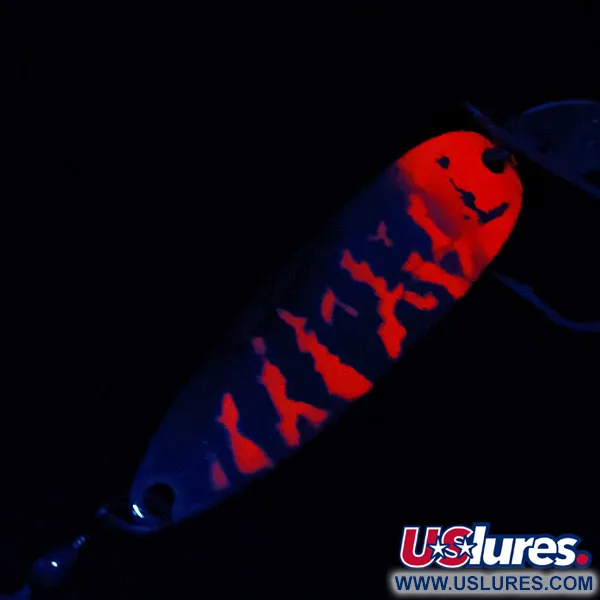 Luhr Jensen Krocodile #5, nikiel/pomarańczowy UV, 25 g błystka wahadłowa #18213