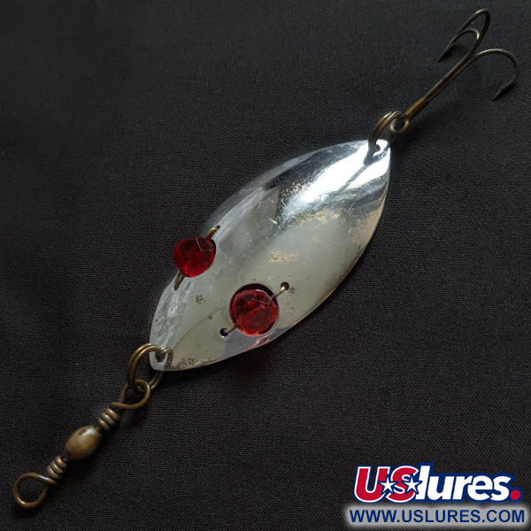 Lanes Tackle & Bait Lane's Spark-l-eyed wobbler, nikiel/czerwone oczy, 25 g błystka wahadłowa #18372
