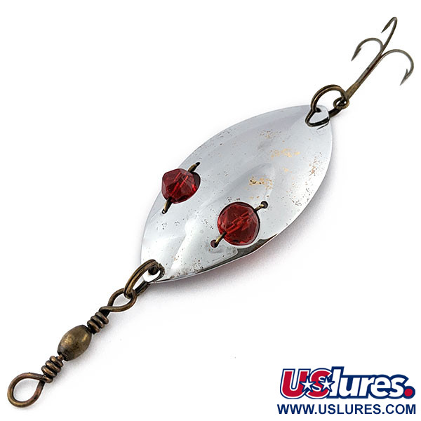 Lanes Tackle & Bait Lane's Spark-l-eyed wobbler, nikiel/czerwone oczy, 25 g błystka wahadłowa #18372