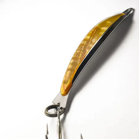 Salm The Killer Red Abalone Pearl Minnow​, żółty/nikiel, 8 g błystka wahadłowa #18398