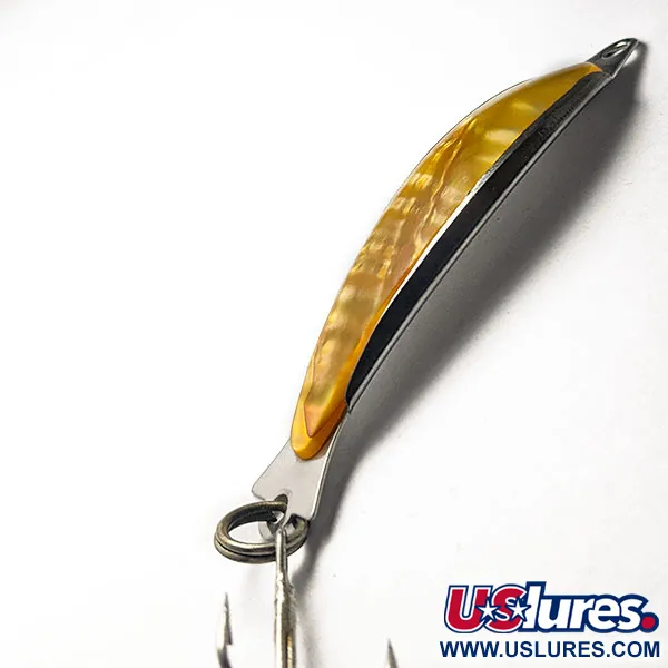 Salm The Killer Red Abalone Pearl Minnow​, żółty/nikiel, 8 g błystka wahadłowa #18398