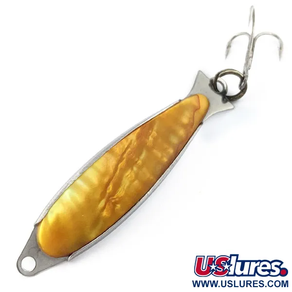 Salm The Killer Red Abalone Pearl Minnow​, żółty/nikiel, 8 g błystka wahadłowa #18398