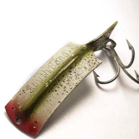 South Bend Flipit 625, biały/czerwony/brązowy/cekiny, 8,5 g błystka wahadłowa #18406