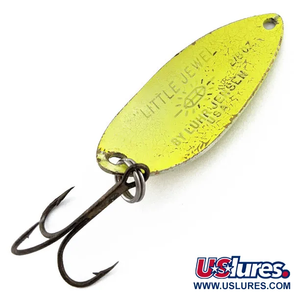 Luhr Jensen Little Jewel, żółty, 14 g błystka wahadłowa #18407