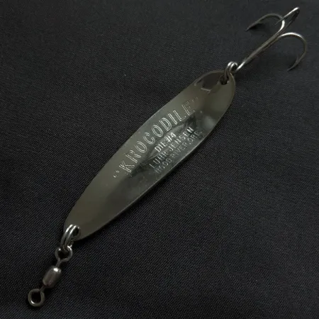 Luhr Jensen Krocodile #4, nikiel/niebieski, 14 g błystka wahadłowa #18412