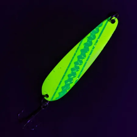 Luhr Jensen Westport Wobbler, żółty/zielony/biały, 14 g błystka wahadłowa #18443