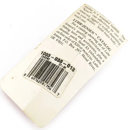 Luhr Jensen Krocodile #3, chrom, 14 g błystka wahadłowa #18482