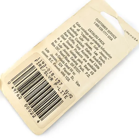 Luhr Jensen Hus-lure UV, nikiel/czerwony UV, 4 g błystka wahadłowa #18734