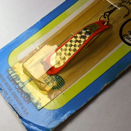 Luhr Jensen Hus-lure UV, nikiel/czerwony UV, 4 g błystka wahadłowa #18734