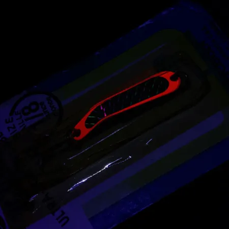 Luhr Jensen Hus-lure UV, nikiel/czerwony UV, 4 g błystka wahadłowa #18734
