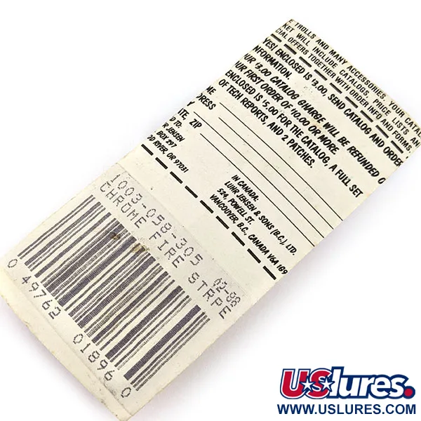 Luhr Jensen Krocodile #4, nikiel/pomarańczowy UV, 19 g błystka wahadłowa #18797