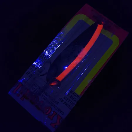 Luhr Jensen Krocodile #4, nikiel/pomarańczowy UV, 19 g błystka wahadłowa #18797