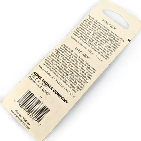 Acme Little Cleo, nikiel, 5 g błystka wahadłowa #18828