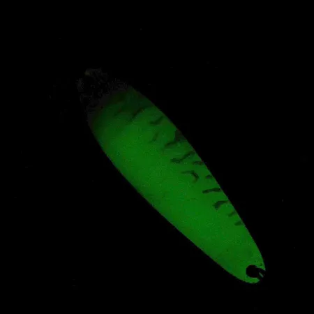 Luhr Jensen Coyote spoon UV Glow, nikiel/biały/żółty blask UV, 7 g błystka wahadłowa #18894