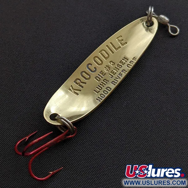 Luhr Jensen Krocodile #3, złoto, 10 g błystka wahadłowa #19070