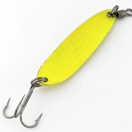 Luhr Jensen Krocodile #3, żółty błystka wahadłowa #19084