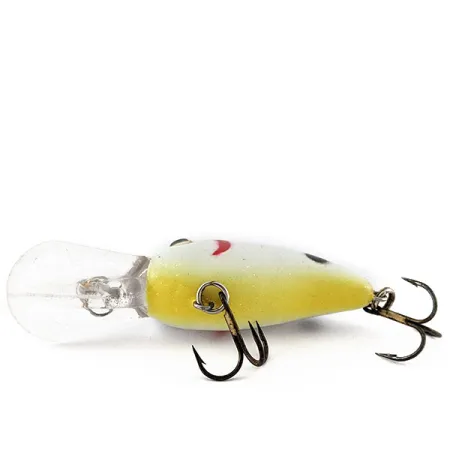 Strike King 4XD, Pearl/Black Splatter w/Char, 10 g wobler #19106