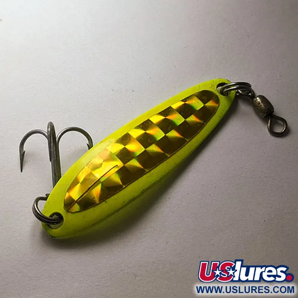 Luhr Jensen Krocodile #3 UV, żółty UV, 10 g błystka wahadłowa #19190