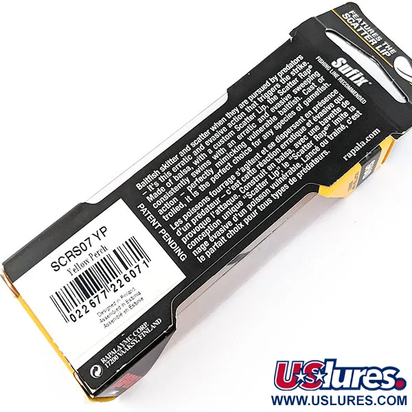 Rapala Scatter Rap Crank 07, Yellow Perch, 7 g wobler #19252