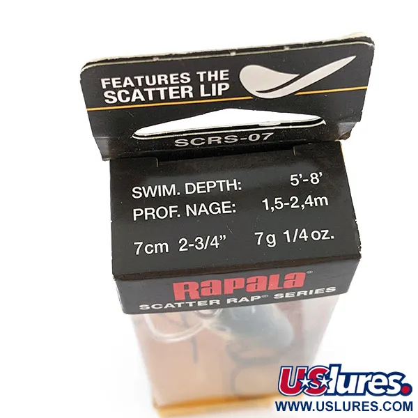 Rapala Scatter Rap Crank 07, Yellow Perch, 7 g wobler #19252