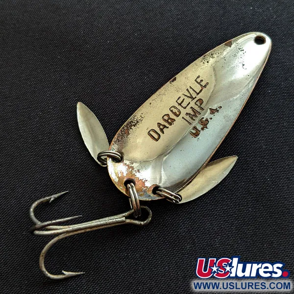 Eppinger Dardevle Imp Klicker, nikiel/żółty/zielony, 11 g błystka wahadłowa #19338