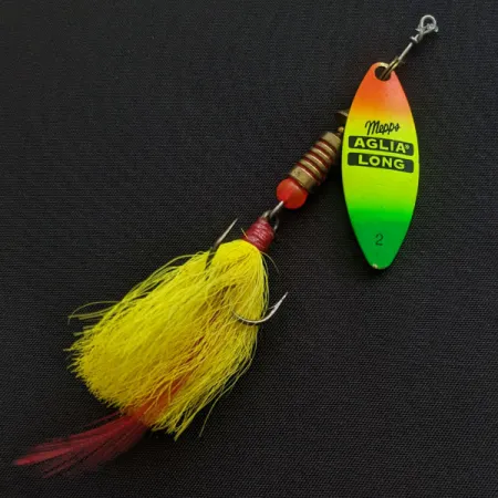 Mepps Aglia Long 2 Dressed (Bucktail ), Fluo UV, 7,4 g błystka obrotowa #19411