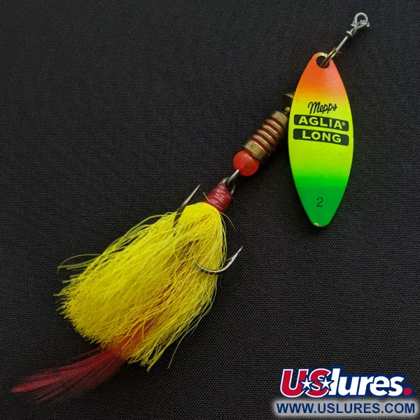 Mepps Aglia Long 2 Dressed (Bucktail ), Fluo UV, 7,4 g błystka obrotowa #19411