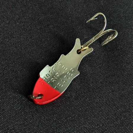Shoff's Triple Teazer, nikiel/czerwony, 3,5 g błystka wahadłowa #19464