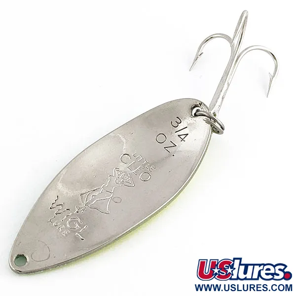 Seneca Little Cleo (Hula Girl) UV, żółty/zielony/nikiel UV, 21 g błystka wahadłowa #19555