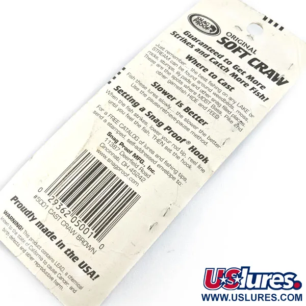 Snag Proof Original Frog, cast craw brown, 7 g wobler #19557