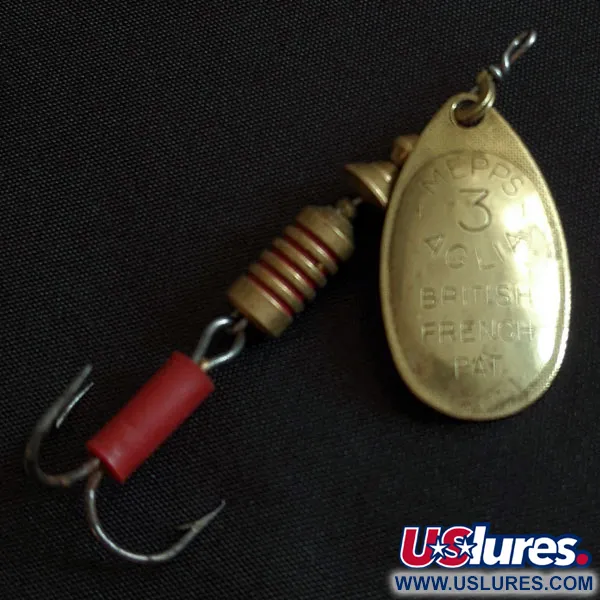  Mepps Aglia 3 (1970s)​, złoto, 7 g błystka obrotowa #19712