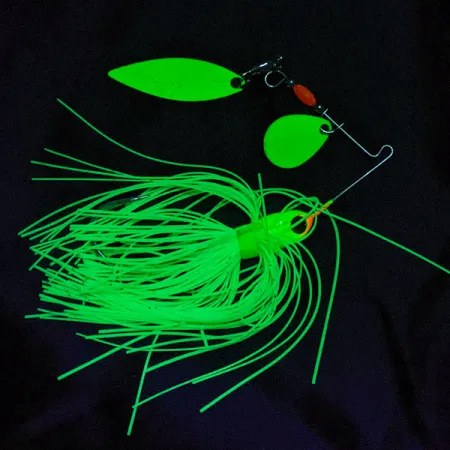 Booyah Tandem Colorado Willow Spinnerbait, chartreuse UV, 9 g błystka obrotowa #19746