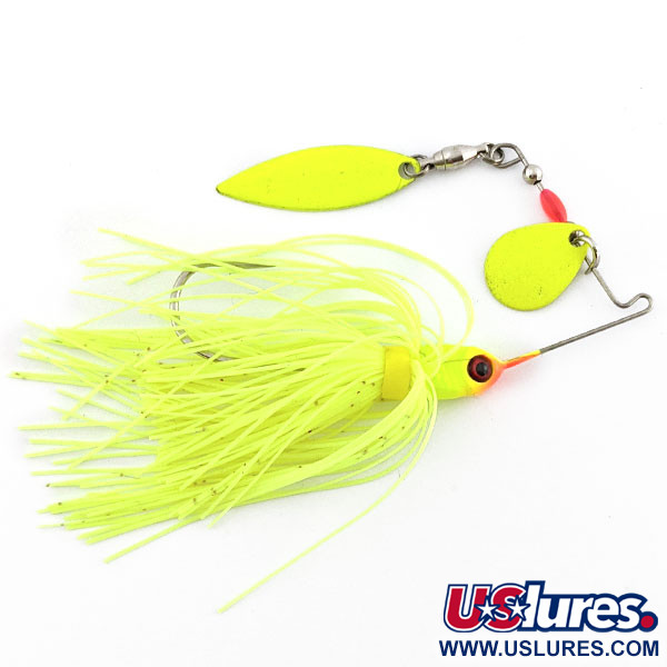  Booyah Tandem Colorado Willow Spinnerbait, chartreuse UV, 9 g  #19746