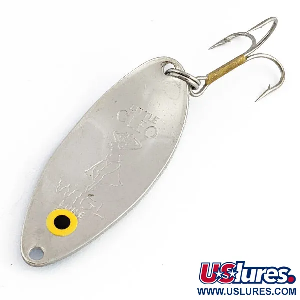 Seneca Little Cleo (Hula Girl), biała perła/niebieski/nikiel, 14 g błystka wahadłowa #19751