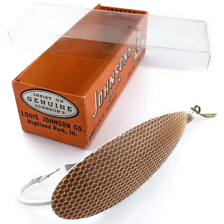 Johnson Silver Minnow  1460 BS  (1950s), brown, 28 g błystka wahadłowa #19813