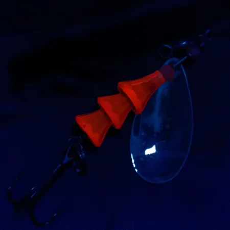  Luhr Jensen Tee Spoon #3, nikiel/czerwony UV, 7 g błystka obrotowa #19934