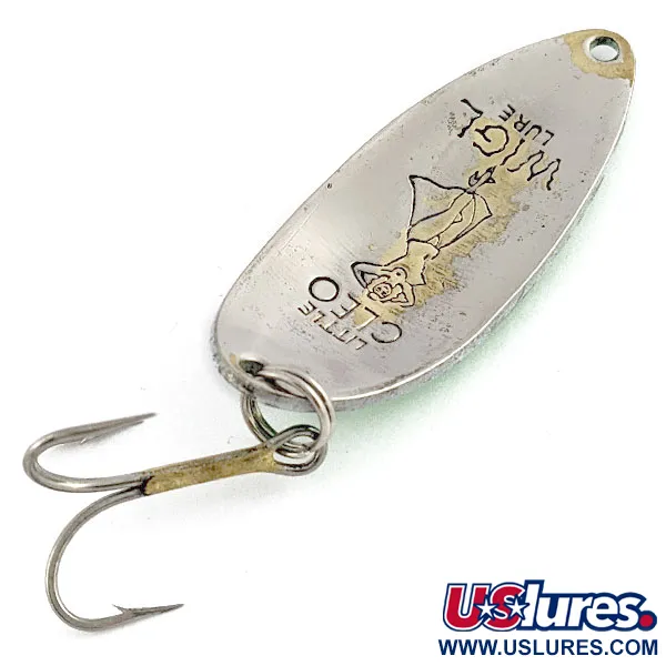 Seneca Little Cleo (Hula Girl), zielony/perła/nikiel, 14 g błystka wahadłowa #19940