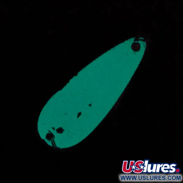 Worth Chippewa Steel Spoon Glow, biała Glow - świeci w ciemności, 6 g błystka wahadłowa #20020