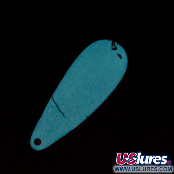 Worth Chippewa Steel Spoon Glow, biała Glow - świeci w ciemności, 10 g błystka wahadłowa #20021