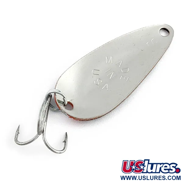 Worth Chippewa Steel Spoon, czerwony/czarny/nikiel, 6 g błystka wahadłowa #20030