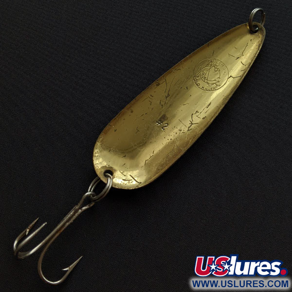 Other Fidler's Old Killer #2 spoon lure, mosiądz/biały/czerwony, 28 g błystka wahadłowa #20172