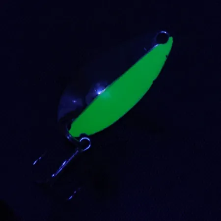 Acme Little Cleo UV, nikiel/zielony/UV, 3,5 g błystka wahadłowa #20181