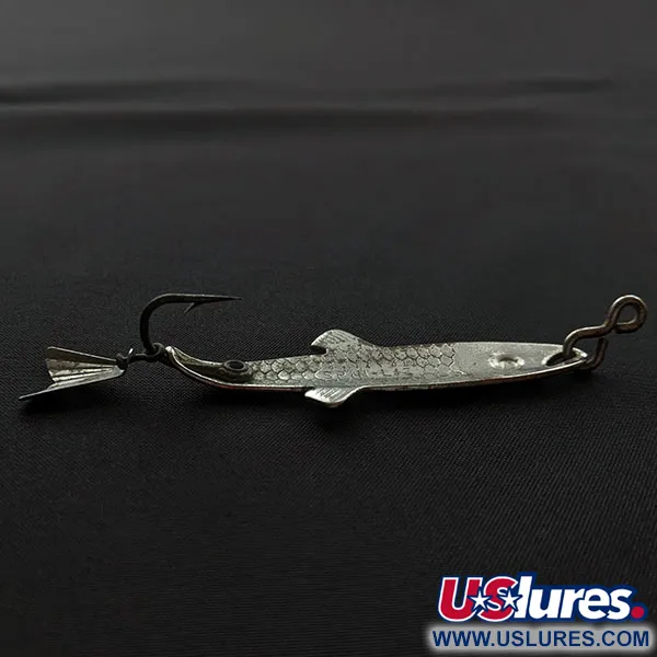  Vintage Fred Arbogast Spin-Liz fishing lure, srebro, 7 g błystka wahadłowa #20187