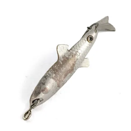 Vintage Fred Arbogast Spin-Liz fishing lure, srebro, 7 g błystka wahadłowa #20187