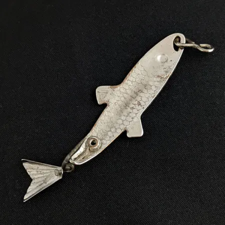 Vintage Fred Arbogast Spin-Liz fishing lure, srebro, 7 g błystka wahadłowa #20187