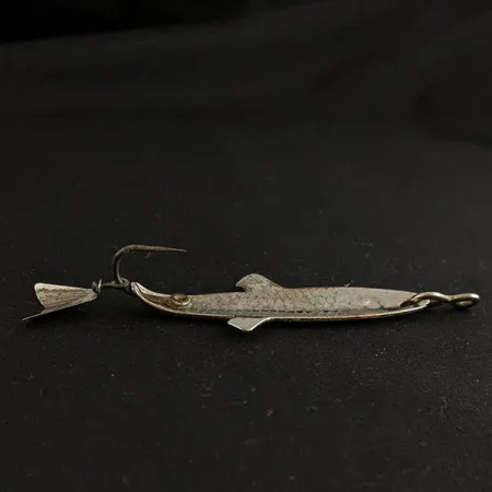 Vintage Fred Arbogast Spin-Liz fishing lure, srebro, 7 g błystka wahadłowa #20187
